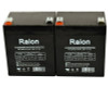 Raion Power RG1250T1 12V 5Ah Medical Battery for Acme Medical System AL6/12 - 2 Pack