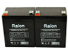 Raion Power RG1250T1 12V 5Ah Medical Battery for Arjo-Century Maxi Lite Sling Lift - 2 Pack