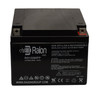 Raion Power RG12260FP 12V 26Ah Lead Acid Battery for Airborne Life Support Systems Voyager Transport Incubator