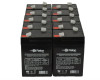 Raion Power 6V 4.5Ah Replacement Emergency Light Battery for Light DM3 - 10 Pack
