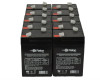 Raion Power 6V 4.5Ah Replacement Emergency Light Battery for Lightalarms X7 - 10 Pack