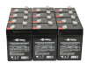 Raion Power 6V 4.5Ah Replacement Emergency Light Battery for Light DM3 - 12 Pack