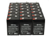 Raion Power 6V 4.5Ah Replacement Emergency Light Battery for Light DM3 - 18 Pack