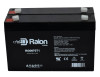 Raion Power RG0670T1 6V 7Ah Replacement Emergency Light Battery for Exide SRB-6V5 - 2 Pack