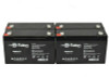Raion Power RG06120T1 Replacement Emergency Light Battery for Emergi-Lite 121LSM54 - 4 Pack
