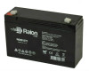 Raion Power RG06120T1 Replacement 6V 12Ah Emergency Light Battery for Lithonia ELB0609 - IF 51/2" TALL