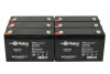 Raion Power RG06120T1 Replacement Emergency Light Battery for Big Beam 2CL6S16 - 6 Pack