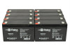 Raion Power RG06120T1 Replacement Emergency Light Battery for Emergi-Lite 12ILSM36 - 8 Pack