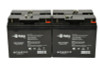 Raion Power Replacement RG12180FP 12V 18Ah Emergency Light Battery for Lightalarms OSG12E3 Retrofit - 4 Pack