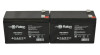 Raion Power Replacement 12V 9Ah Battery for LashOut Scooter - 2 Pack