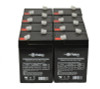 Raion Power 6 Volt 4.5Ah RG0645T1 Replacement Battery for Long Way LW-3FM4.5 - 8 Pack
