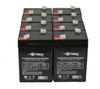 Raion Power 6 Volt 4.5Ah RG0645T1 Replacement Battery for Green Cell AGM15 - 8 Pack