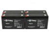 ONEAC ON900J-SN Replacement 6V 12Ah RG0612T1 UPS Battery - 4 Pack