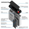 RG126-24SHR High Rate Series Battery Internal Cosntruction for XYC HR1224W