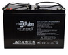 Raion Power 12V 100Ah SLA Battery With I4 Terminals For JLG Industries 25AM AM Vertical Mast