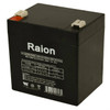 Raion Power 12V 5Ah SLA Battery With T1 Terminals For Talkaphone Area of Rescue AOR-24 Command