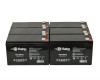 Raion Power Replacement 12V 9Ah Battery for Zeus Battery PC7.6-12 - 6 Pack