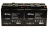 Raion Power Replacement 12V 22Ah Battery for Clore Automotive JNC1224 3400 Jump Starter - 4 Pack