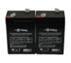Raion Power RG0645T1 6V 4.5Ah Replacement Medical Equipment Battery for Nellcor Puritan-Bennett Oximeter - 2 Pack