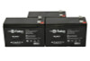 Raion Power Replacement 12V 8Ah RG1280T2 Battery for Gould Physiological Mon. - 3 Pack