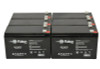 Raion Power Replacement 12V 8Ah RG1280T2 Battery for Kontron 105 Monitor - 6 Pack