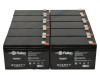 Raion Power Replacement 12V 8Ah RG1280T2 Battery for American Hospital Supply 9510 Computor - 10 Pack