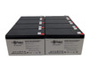 Raion Power 12V 7.5Ah High Rate Discharge UPS Batteries for Alpha Technologies Pinnacle 3000 Tower (017-739-30) - 8 Pack