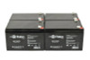 Raion Power RG12120T2 12V 12Ah Replacement UPS Battery for Minuteman E2300i - 4 Pack