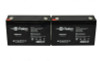 ONEAC ONe200A-SB (Double Battery Model) Replacement 6V 12Ah RG0612T1 UPS Battery - 2 Pack