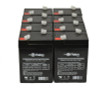 Raion Power 6V 4.5Ah Replacement Emergency Light Battery for Dual-Lite EZ-2R (Current) - 8 Pack