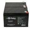 Raion Power 12V 12Ah Non-Spillable Compatible Replacement Battery for LCB UP12125W - (2 Pack)