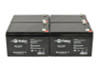 Raion Power 12V 12Ah Non-Spillable Compatible Replacement Battery for Ya Heng 6FM12 - (4 Pack)