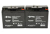 Raion Power Replacement 12V 18Ah Battery for DET Power SJ12V17Ah - 2 Pack