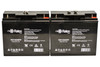 Raion Power Replacement 12V 22Ah Battery for Haijiu HG-22-12 - 2 Pack