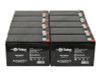 Raion Power Replacement 12V 9Ah Battery for B&B Battery BP8-12 - 10 Pack