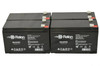 Raion Power Replacement 12V 7Ah Battery for Wangpin 6FM7D - 4 Pack