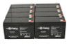 Raion Power Replacement 12V 7Ah Battery for Peak Energy PK12V7.2F2 - 8 Pack