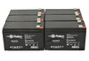 Raion Power Replacement 12V 7Ah Battery for SES BT7-12 F1 - 6 Pack