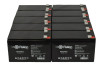 Raion Power Replacement 12V 7Ah Battery for KRAFT VRLA 12V7.2 - 10 Pack