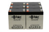 Raion Power RG126-22HR 12V 5.5.5Ah Replacement Battery Cartridge for Gruber Power 58AGPS-12-6-F2 - 6 Pack