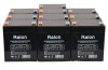 Raion Power 12V 5Ah RG1250T2 Replacement Lead Acid Battery for Double Tech DB12-4.5 - 10 Pack