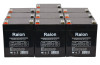 Raion Power 12V 5Ah RG1250T2 Replacement Lead Acid Battery for Yuasa NPH5-12FR - 10 Pack