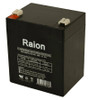 Raion Power 12V 5Ah SLA Battery With T1 Terminals For Himalaya 6FM4 F1