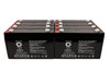 Raion Power RG0690T2 6V 9Ah Replacement Lead Acid Battery for LCB SP7-6 - 8 Pack
