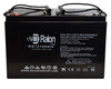 Raion Power 12V 100Ah SLA Battery With I4 Terminals For Pride Mobility Wrangler PMV