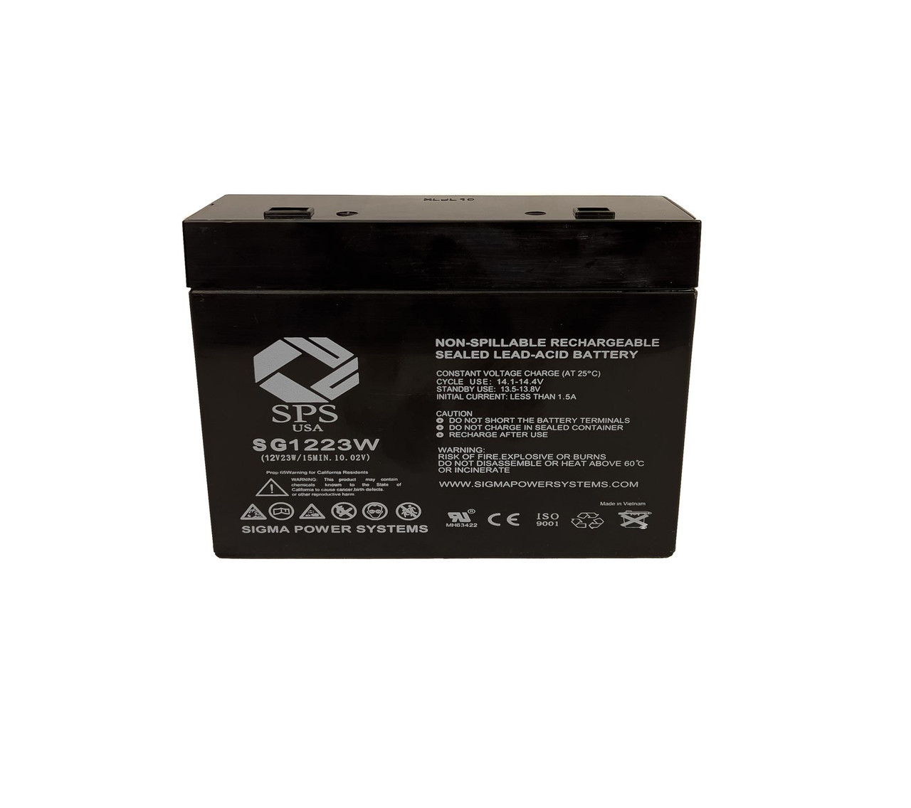 Raion Power RG1223W Rechargeable Compatible Replacement Battery for Medical Data Electronics Escort Prism SE- Upgrade