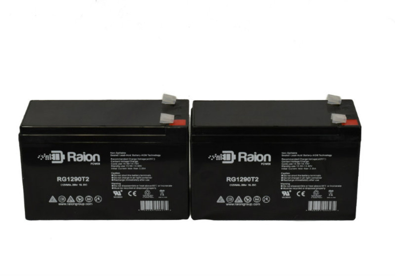 Raion Power Replacement 12V 9Ah RG1290T2 Battery for Fujifilm FCR Carbon XL-2 CR System - 2 Pack