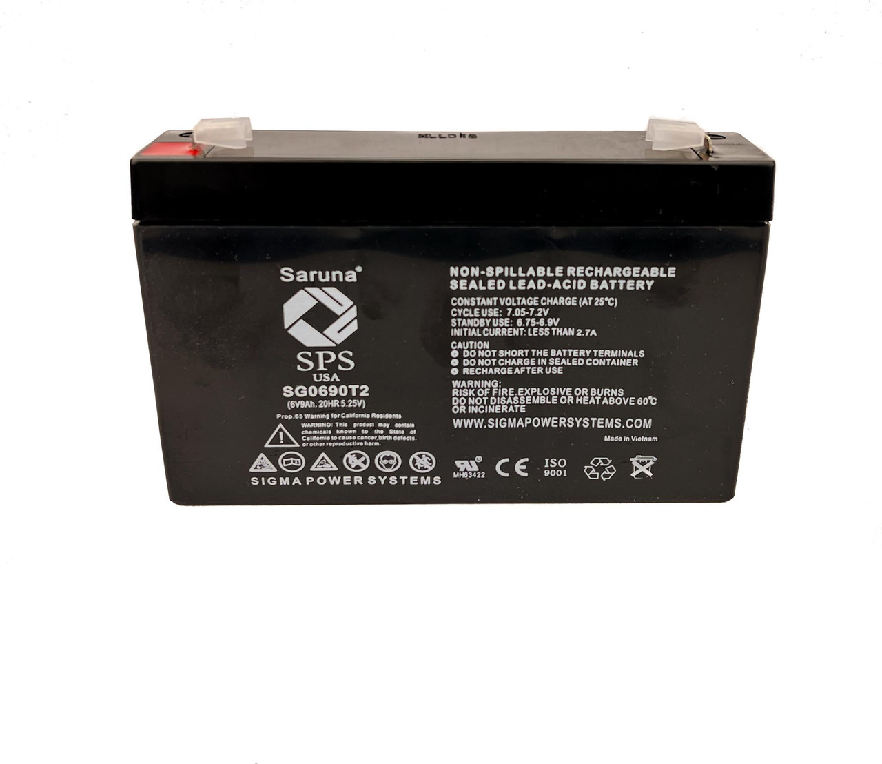 Raion Power RG0690T2 Replacement Battery Cartridge for Rollplay W420AC-F02 6V Powersport ATV Green