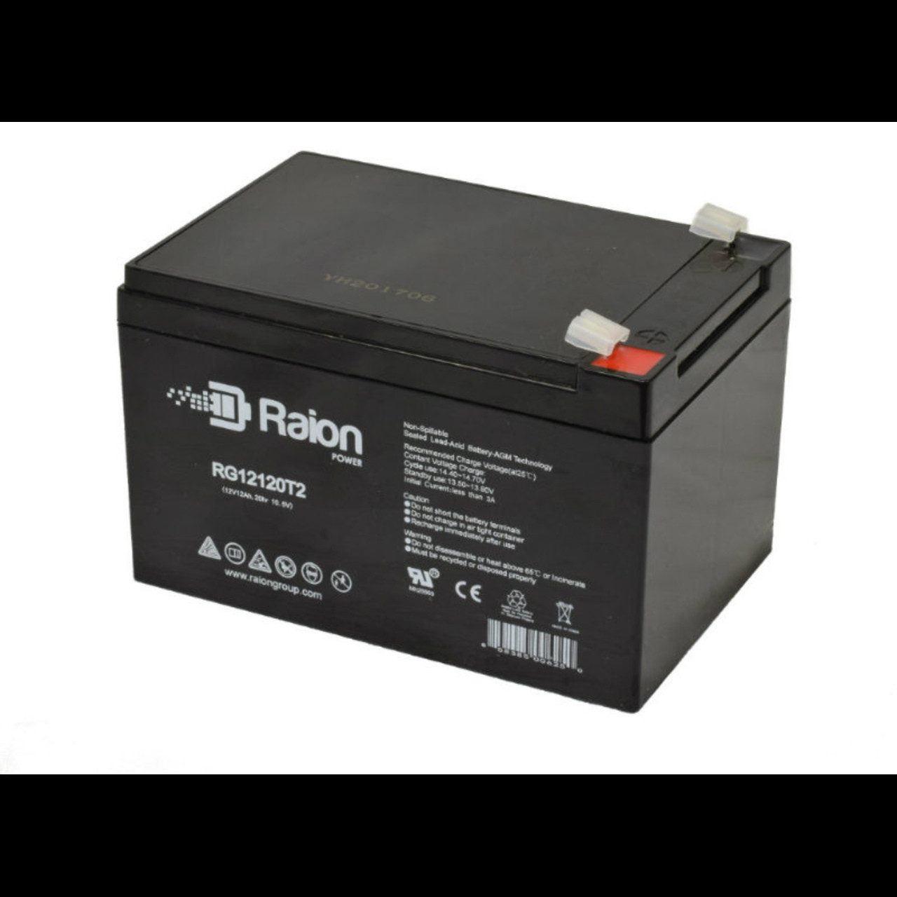 Raion Power RG12120T2 Replacement Battery for Dragon Eclipse