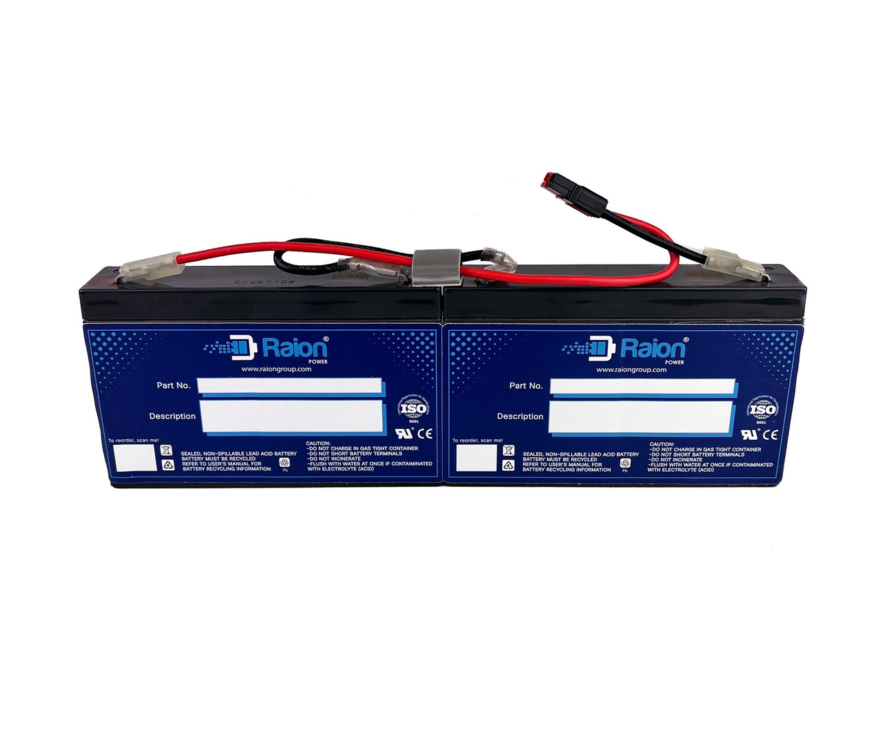 Raion Power Lead Acid Replacement Battery Cartridge for APC Smart-UPS SC 450VA SC450R1X542 w/Network MGMT Card